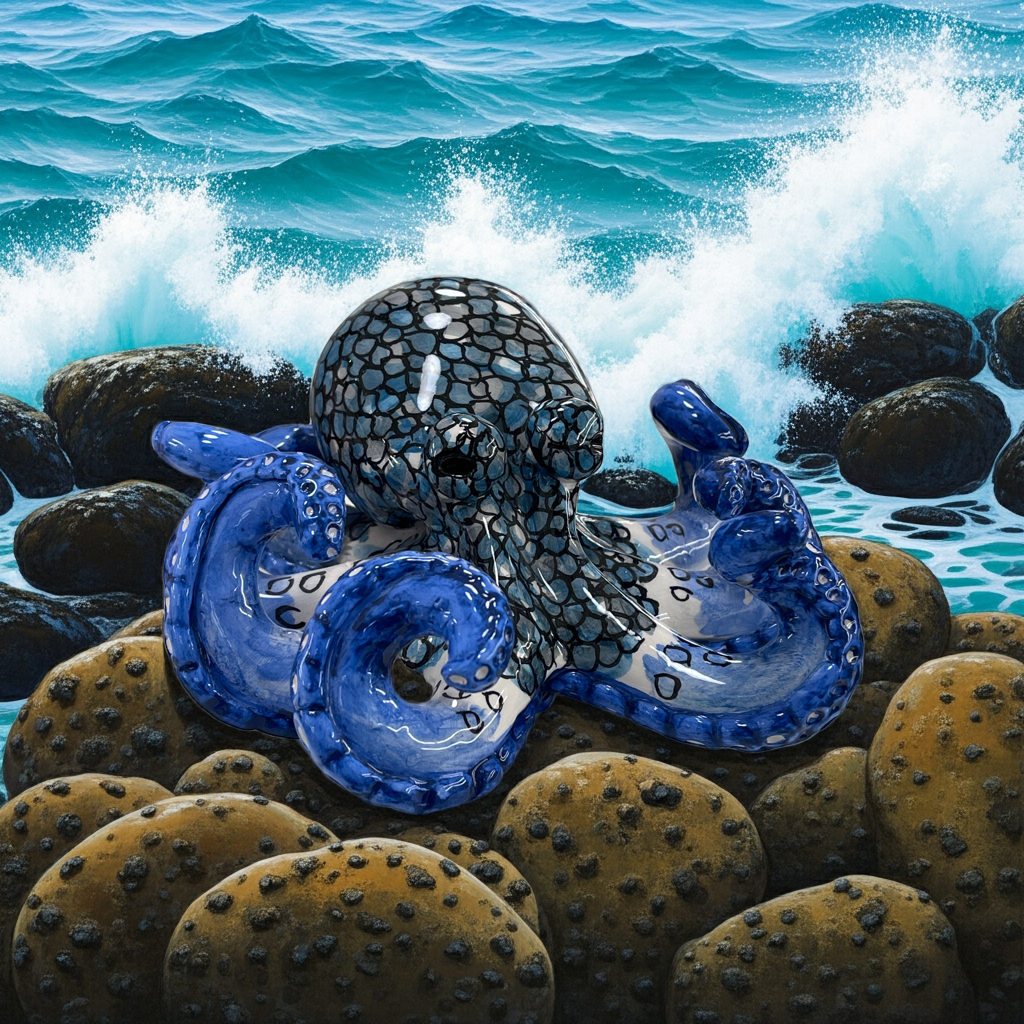 Polpo in ceramica - Misura XS